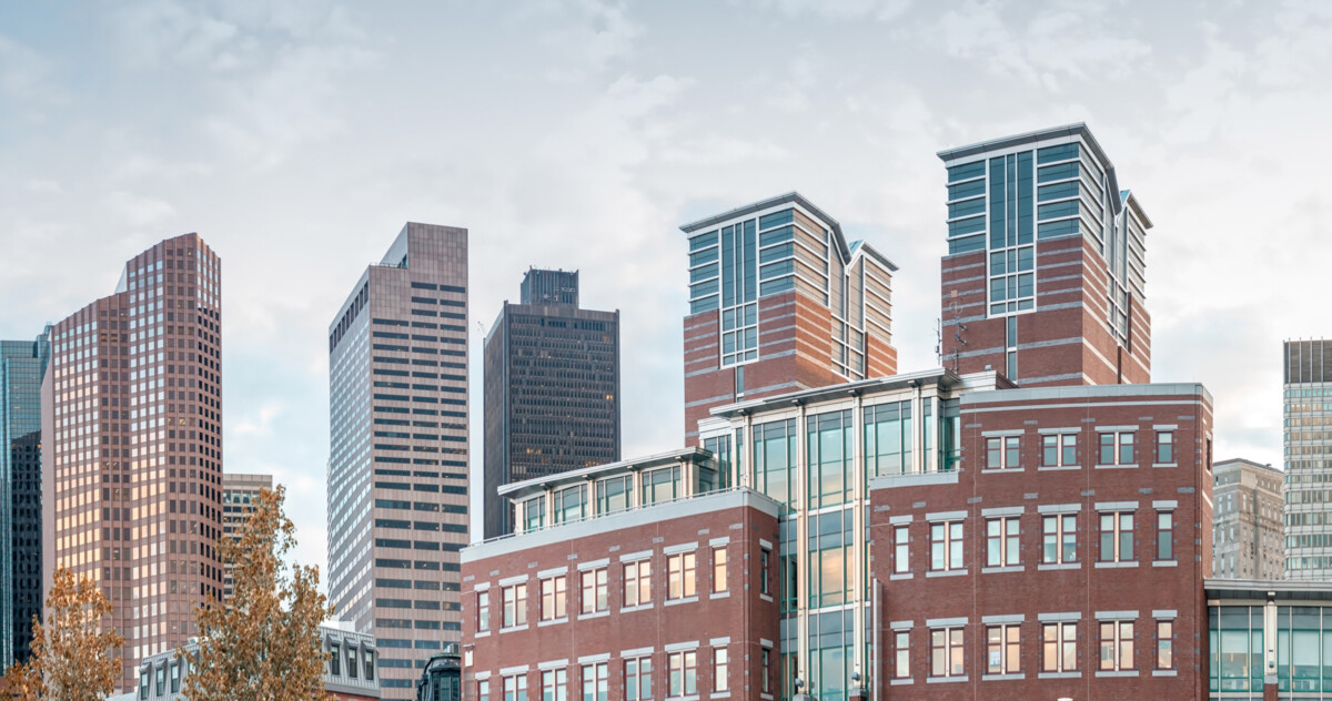 Sky line of buildings in a city